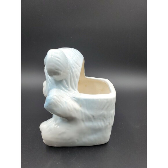 Nancy Pew Giftswears Co. Planter Vintage Anthropomorphic Bear Flower Pot - Picture 2 of 9